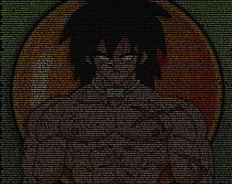 Dragon Ball Super: Broly (2019) Handwritten Movie Script poster (Broly Version)