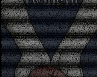 Affiche manuscrite du scénario de Twilight (2008)
