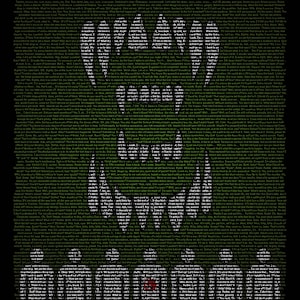 Alien (1979) handgeschreven filmscriptposter