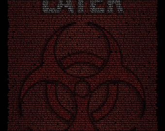 28 Days Later (2002) Handwritten Movie Script Poster