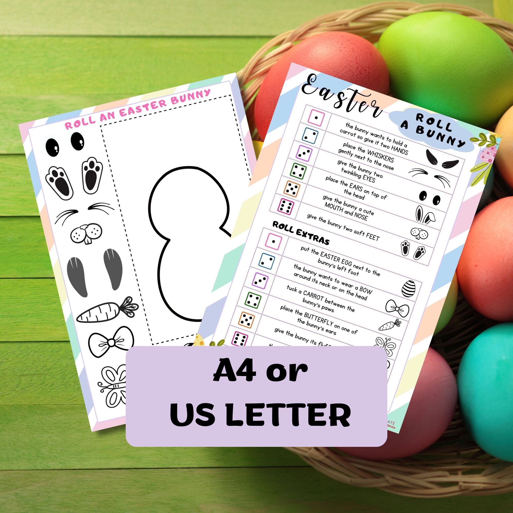 Easter Bundle Worksheets Activities for Kids Craft Set for Children ...