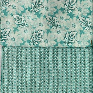 Hand Block Printed Cotton Scrap Bundle  Vibrant Floral  Geometric Fat Quarters, Pure Cotton Craft, & Quilt Remnants.