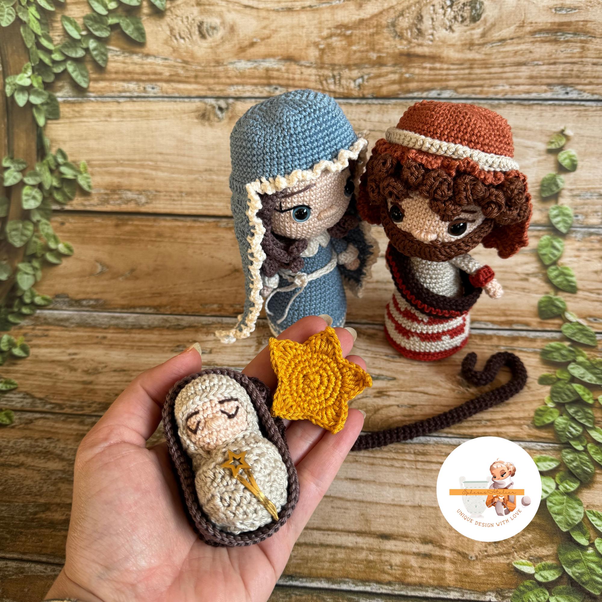 Nativity Scene Crochet Pattern: Amigurumi Holy Family (PDF Pattern) - Etsy