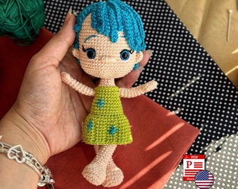 Joy Inspired Amigurumi Doll Crochet Pattern: Handmade Emotion Toy (PDF Pattern)