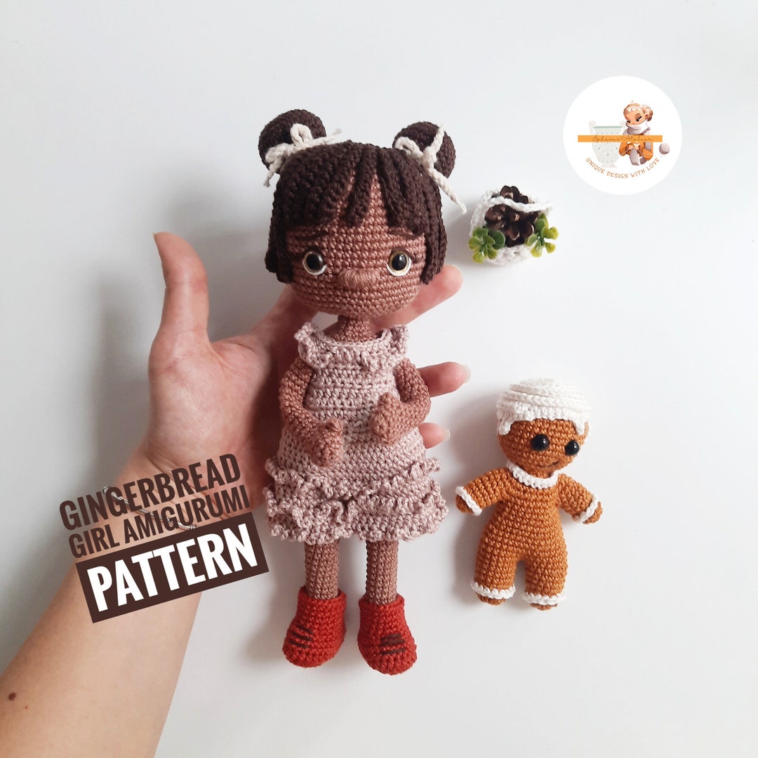 Gingerbread Girl, Amigurumi Doll Pattern, Special Edition,instant