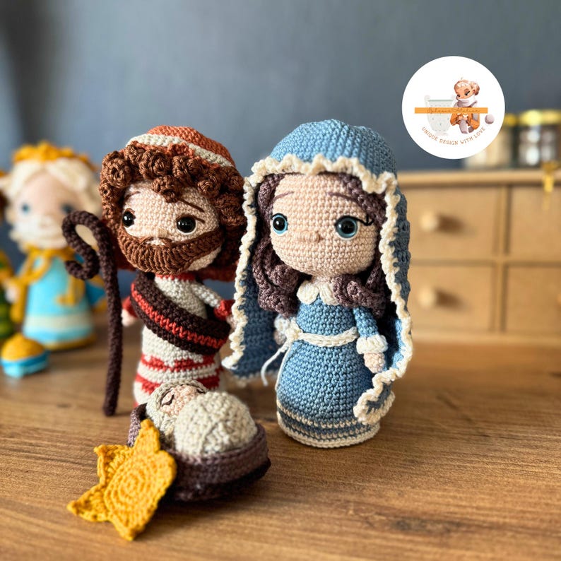 Nativity Scene Crochet Pattern: Amigurumi Holy Family (PDF Pattern) - Etsy