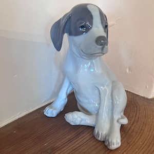 Filhote de cachorro ponteiro estatueta Royal Copenhagen # 206