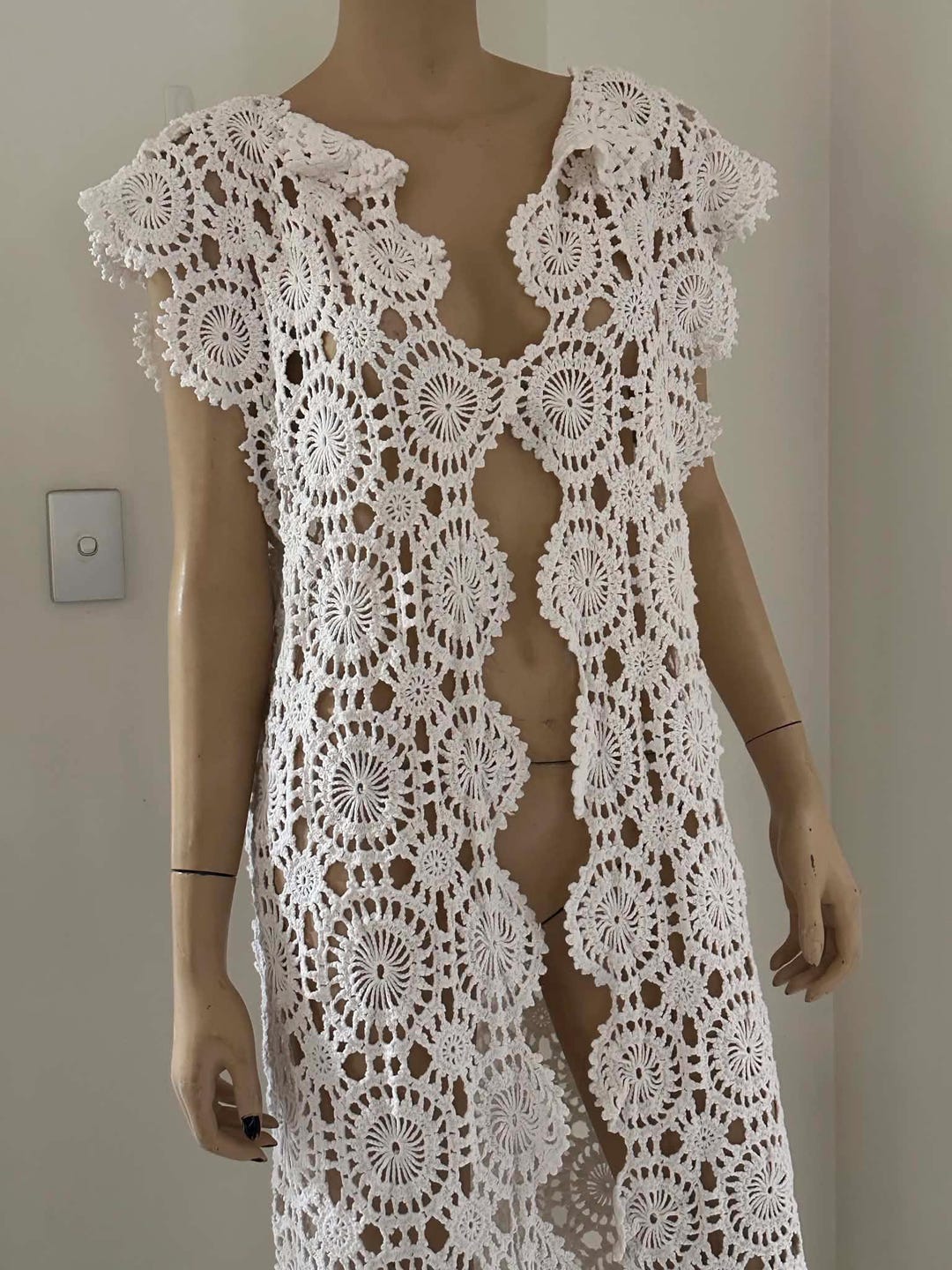lace dress cardigan Pink Mist Kite Cardigan Pre-order / L