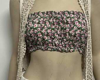 One of a Kind Heirloom Lace Crochet Vest | Handmade Open Knit Layering Top | Boho Vest