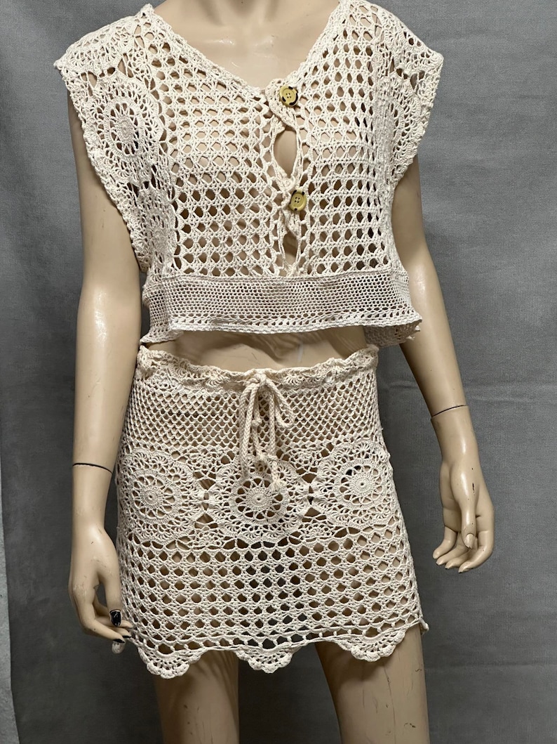 Crochet Skirt And Top Set main image 0