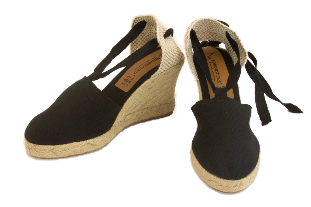 Handmade High Wedge Spanish Espadrilles From Murcia Etsy UK