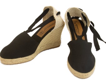 Handmade High Wedge Spanish espadrilles from Murcia