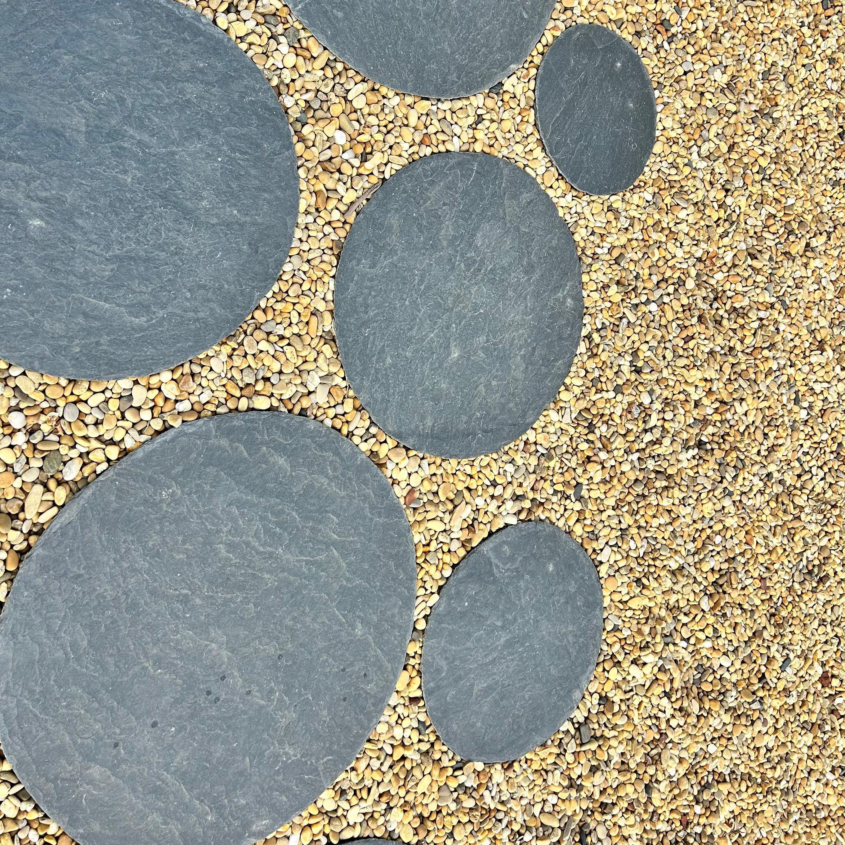 JAPANESE Step Slate Circular Garden / Natural Stone