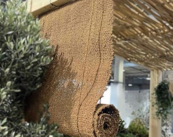 Coconut Fence / Carpet / Ground Sheet / Fence with 100% Concealment / Curtain for Garden, Terrace and Outdoors / Natural