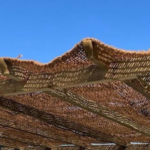 Coconut Fiber Shade Sail; Shade Sail; Shade Cloth; Shade Netting; 100% Natural and Eco-Friendly; NO ANCHORS