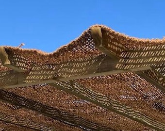 Coconut Fiber Shade Sail; Shade Sail; Shade Cloth; Shade Netting; 100% Natural and Eco-Friendly; NO ANCHORS