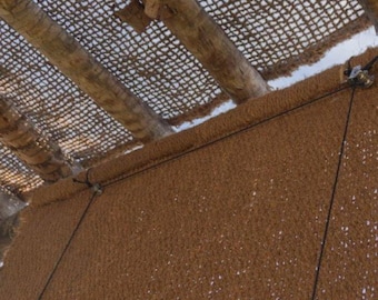 Blind, outdoor curtain made of 100% Natural coconut fiber