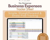 No-Nonsense Business Expenses Spreadsheet (Small Businesses and Freelancers)