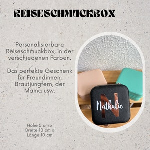 Personalisierte Reiseschmuckbox / Perfektes Geschenk für Freundinnen, Trauzeuginnen, Brautjungfern, Urlaub