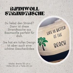 Personalisierte Strandtasche, Jute Tasche, Pool Tasche, süße Geschenkidee, Urlaubstasche
