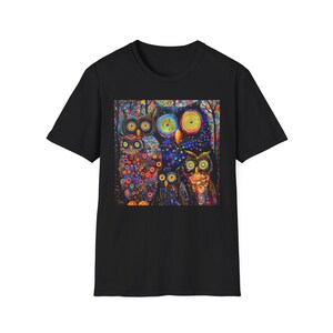 Colorful Owls  Unisex Softstyle T-Shirt
