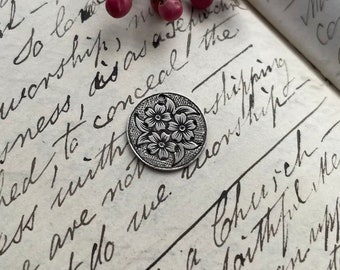 Victorian Floral Love Token Charm