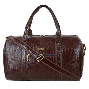 Hard Craft Luxus Krokodil Textur Kunstleder Stilvolle Seesacke Cabochon Größe Fluglinienfreundliche Reisetasche für Männer und Frauen
