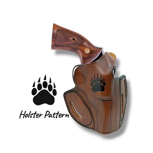 Holster crêpe en cuir : python colt, cobra royal, vipère, kodiak - personnalisable