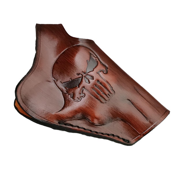 Leather Paddle Holster Fits Taurus Model 856, 82, 85, 605 Holster, Comfortable Belt Holster, Personalized Gift Holster, Customizable Holster