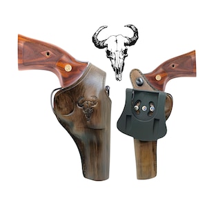 Leather Paddle Holster Fits: Ruger Gp100 & Sp101, Handmade Fully Adjustable image 14
