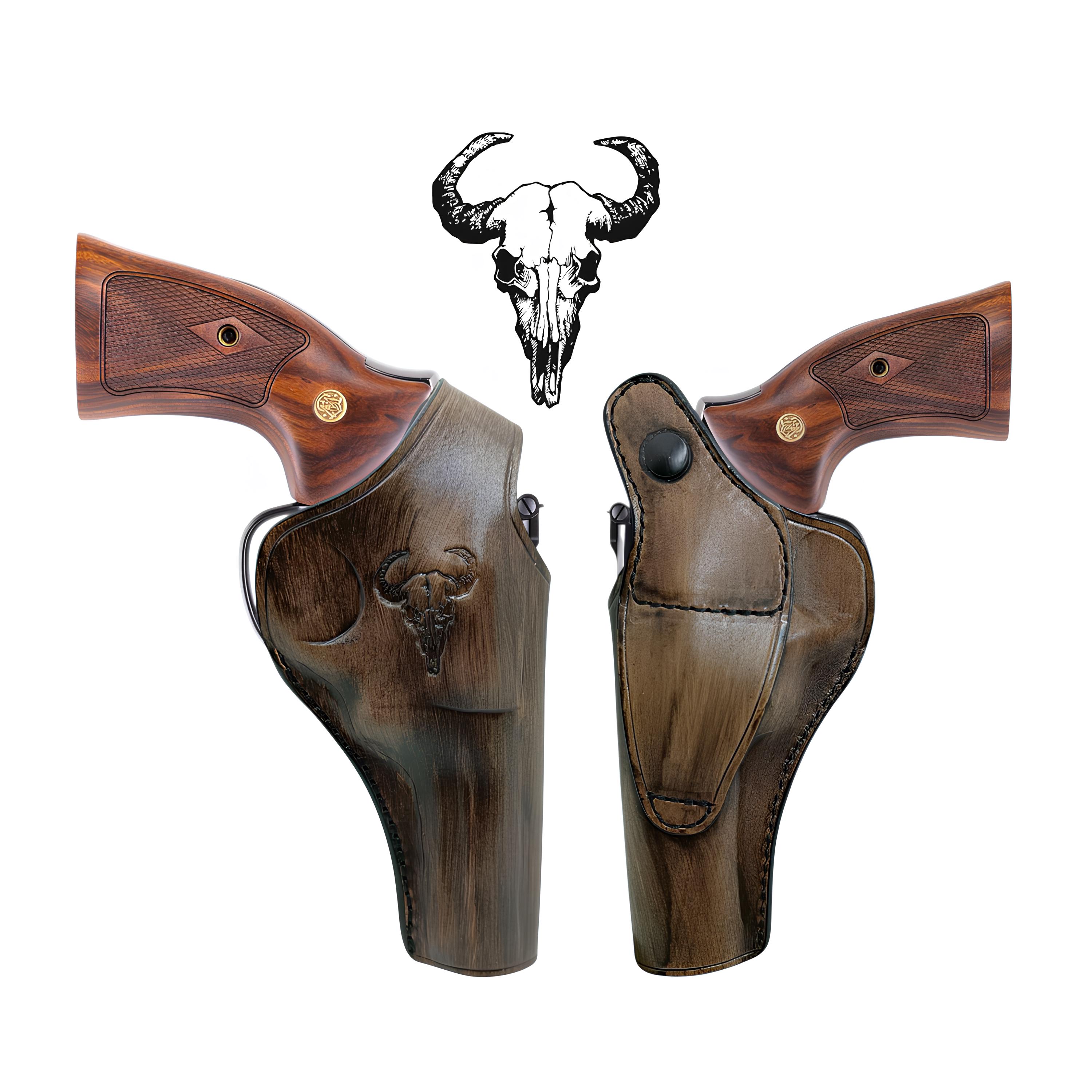 Handmade Leather Owb Holster: Smith & Wesson L Frame Series Model