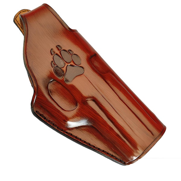 Holster en cuir croisé pour Smith and Wesson, modèles S&W 686, 686 Plus, 686 SSR, 686 Deluxe, Plus Deluxe, étui revolver à deux positions