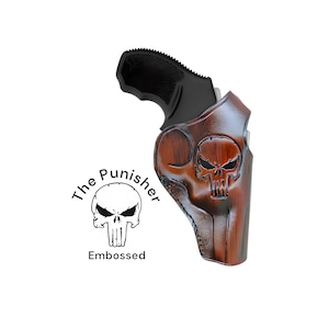 Handcrafted Leather Cross Draw Holster: Taurus Tracker Revolver, Customizable