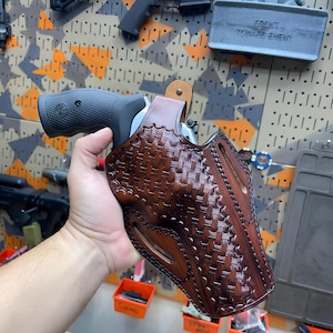 Handcrafted Leather Pancake Holster: Smith & Wesson Model 60 J-Frame