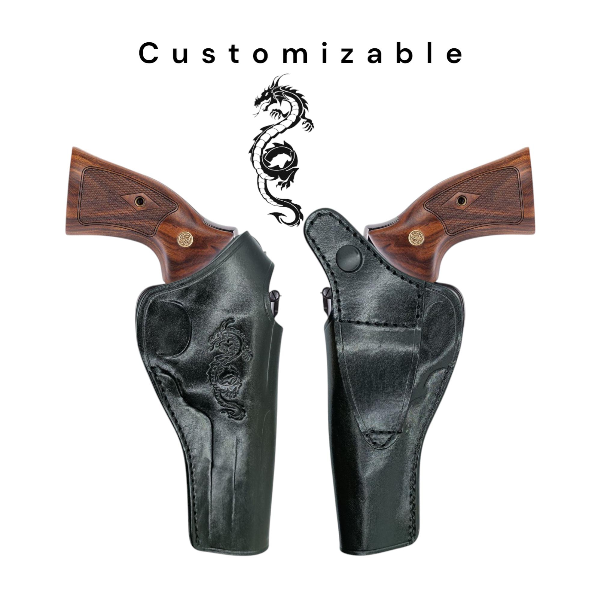 Handmade Genuine Leather Holster: Colt Kodiak Revolver 44 Magnum