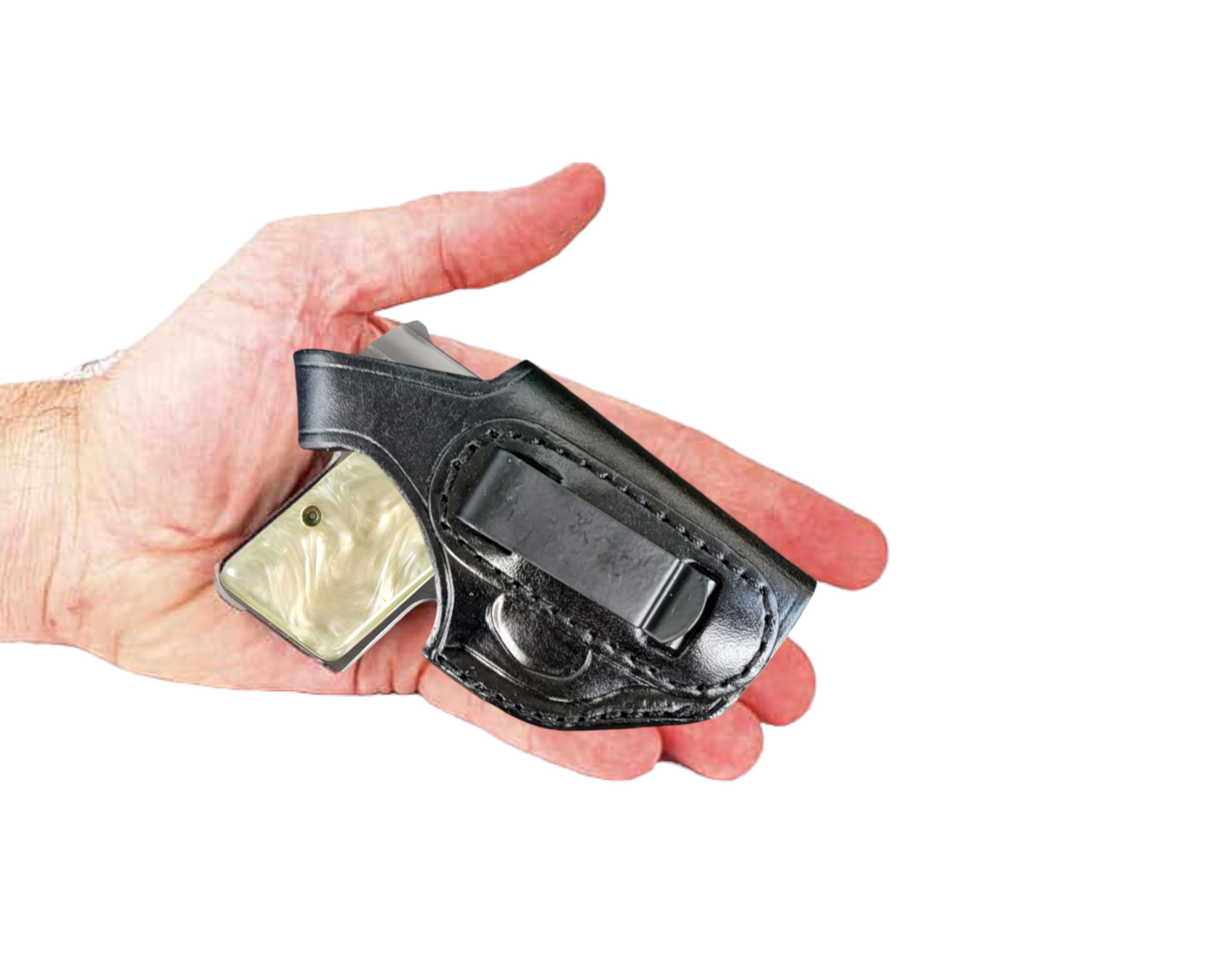 Fondina IWB Bulldog Per Beretta 21A Bobcat, Calibro .22 .25, Nylon, Ambisinistra