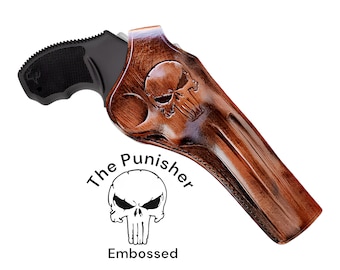 Leather Cross Draw Holster Fits Taurus Tracker 17 - 44 - 627 - 692 - 992, Handcrafted Revolver Two Position Holster, Customizable Holster!