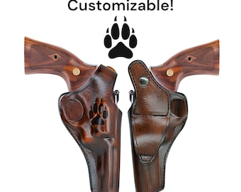 Handgefertigter Revolvertasche aus Leder: EAA Windicator .38 Special/.357 Magnum