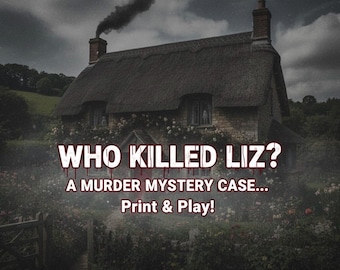 Printable Escape Room: Murder at the Cottage | True Crime Mystery Game | Detective Game Night Download | Police case file | Mystery game