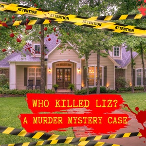Zimmer entkommen! Ideal für Spieleabende mit Freunden!Finde den Mörder! Spielen Sie zu Hause!EscapeRoom Download,Druckbare Escape Room,Mystery,True Crime