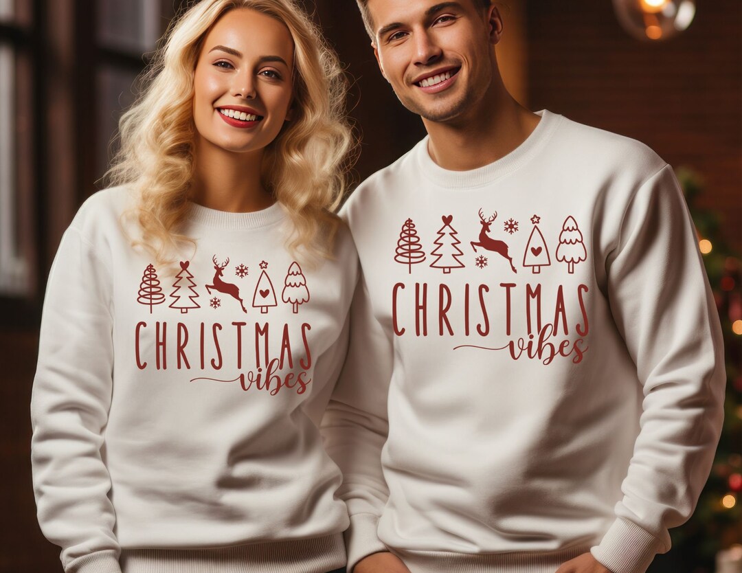 Christmas Vibes Sweatshirts,funny Vintage Family Holiday Vintage Retro