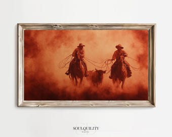 Southwestern Frame TV Art, Rustic Landscape Screensaver for Smart TV in Home or Office, Digital Download