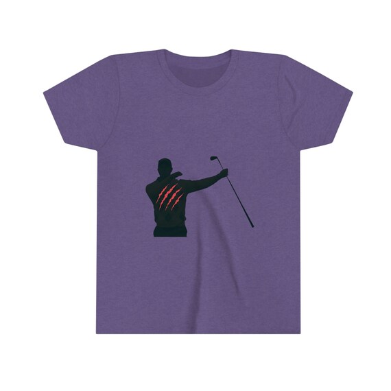 tiger woods purple golf shirt