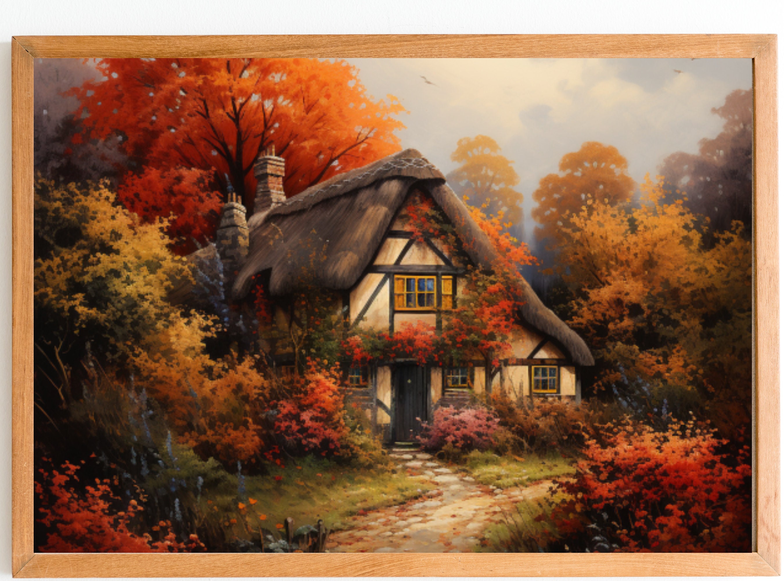 English Vintage Cottage Wall Art Set of 4 Vintage Home Room Cottage ...