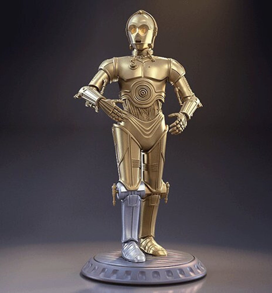 C3PO Star Wars 3D Model STL Digital Download - Etsy