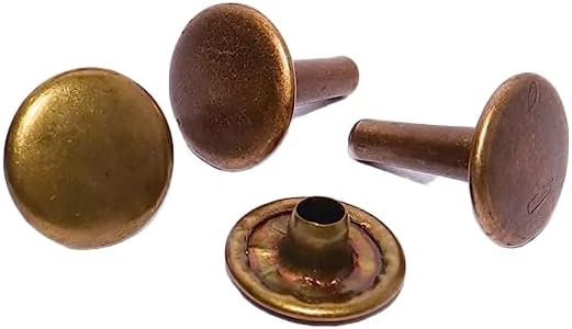 Copper Rivets and Burr 12 10 Pack 4 Sizes T4-6-8 