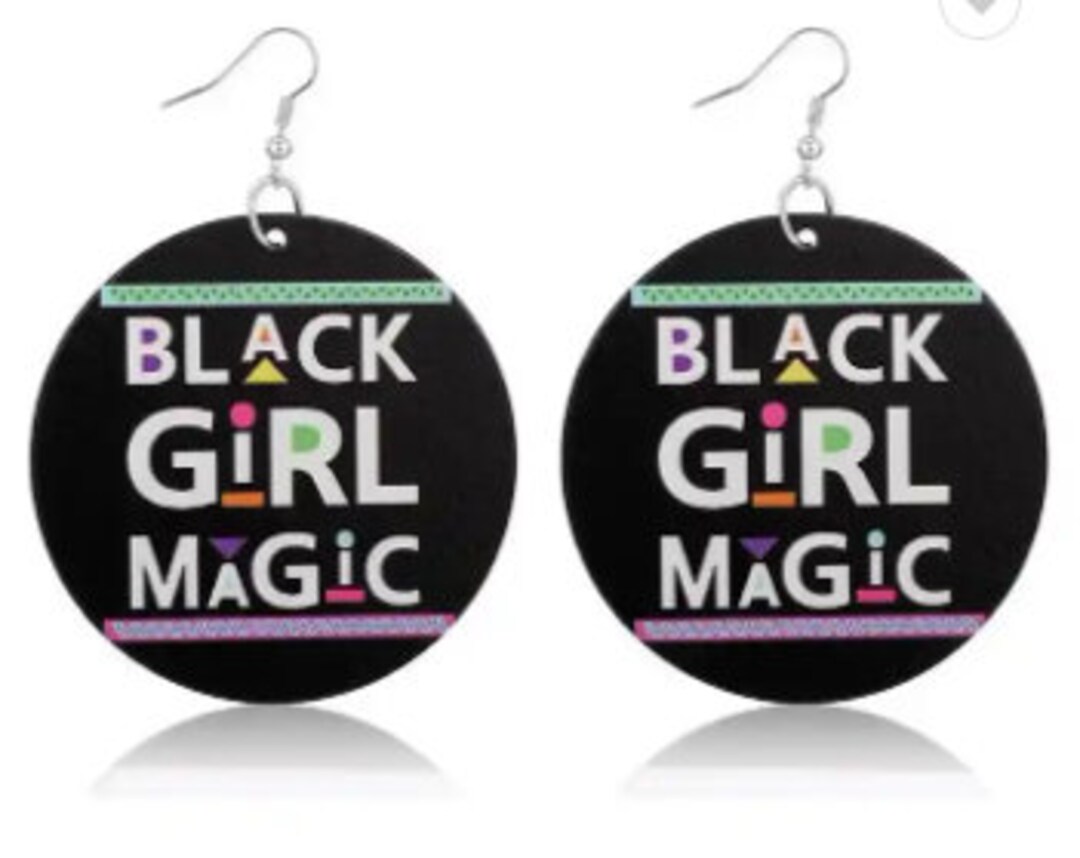 Black Girl Magic Earrings Etsy