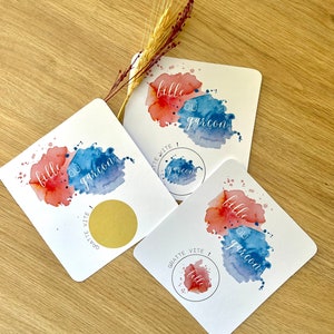 Carte à gratter annonce sexe bébé (Gender Reveal, Fille, Garçon...)