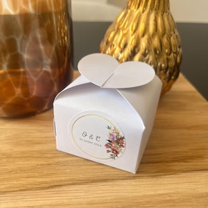 Cajas de dulces y etiqueta personalizada - Cajas regalo - dulces, golosinas, chocolate y otros (Boda, EVJF, Bautismo, Cumpleaños...)