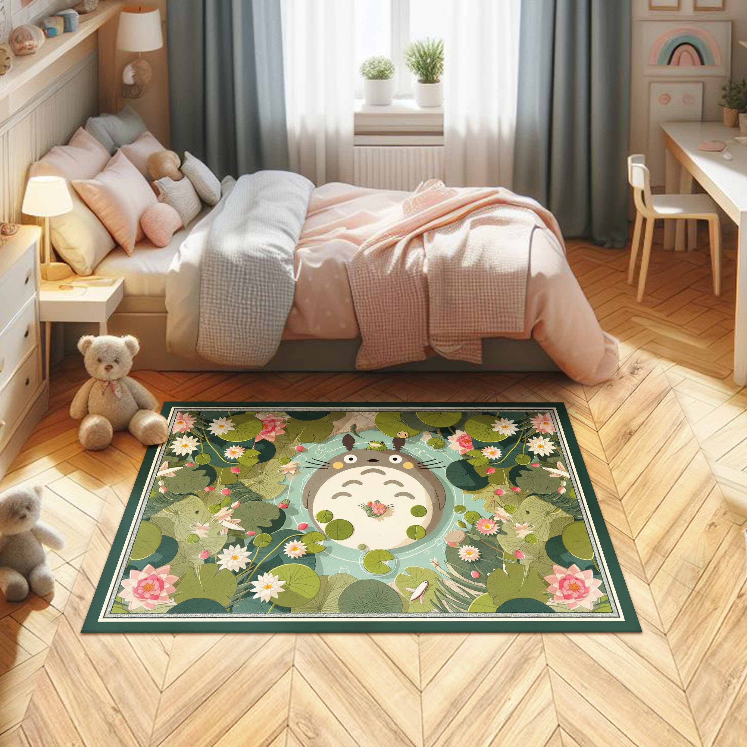 Discover Totorro Kids Rugs, Rugs design, Kids Rugs, Anime rugs, Anime design rugs, Anime carpet
